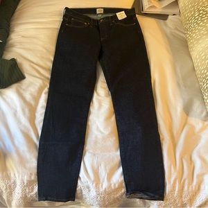 NWT JCrew 9” Toothpick Jeans - Classic Rinse